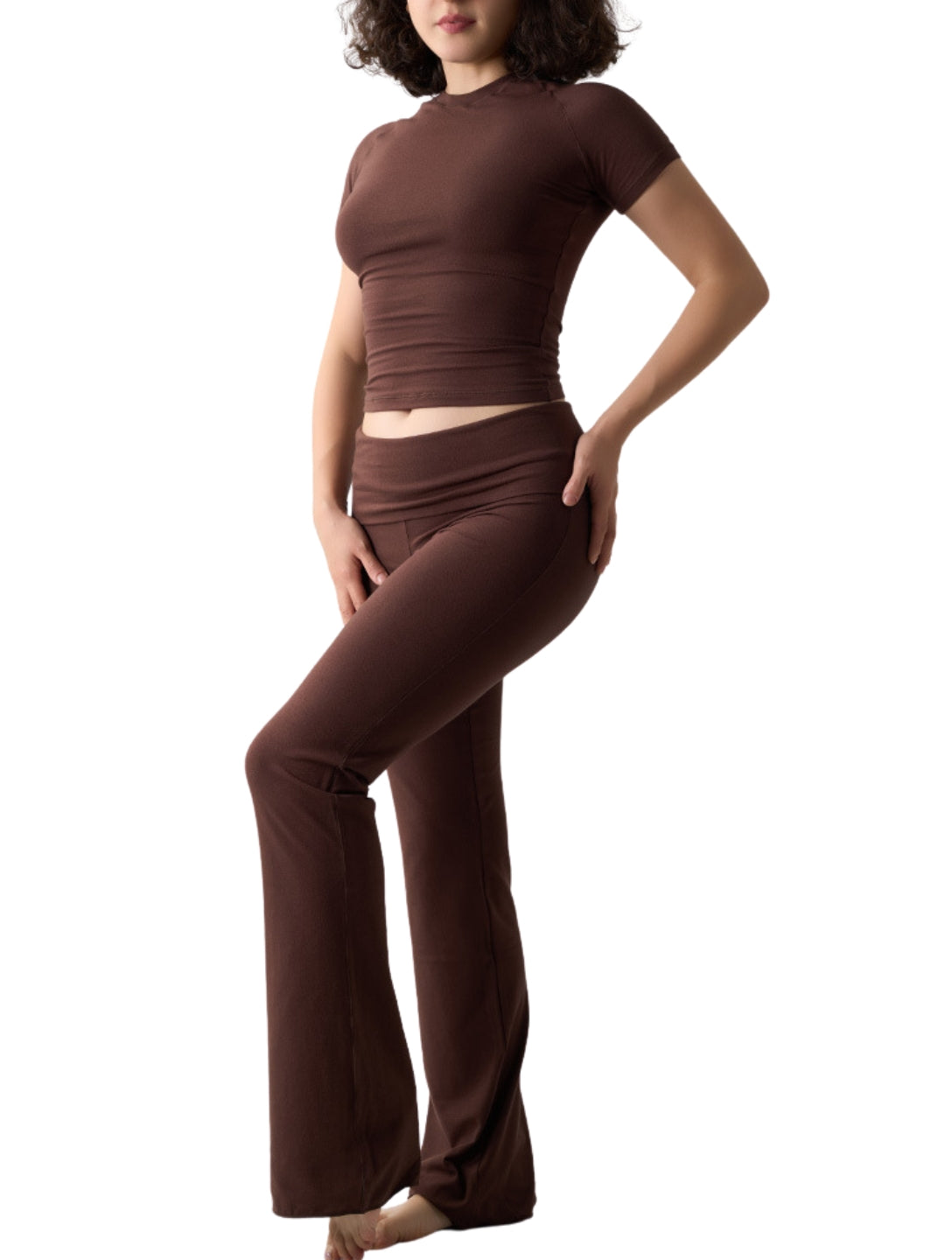 Conjunto Esencial de Ropa Cómoda Elástica