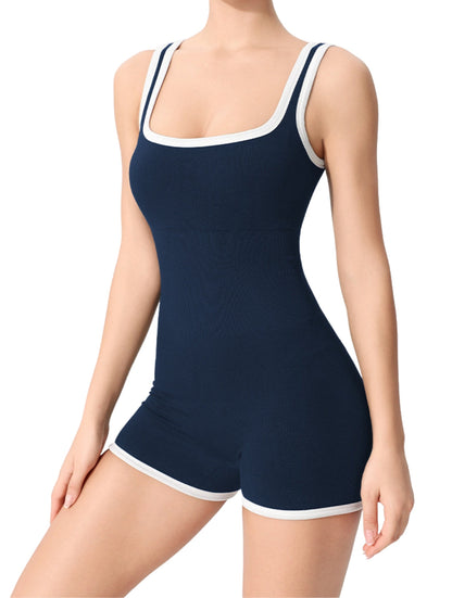 Body de canalé con contorno