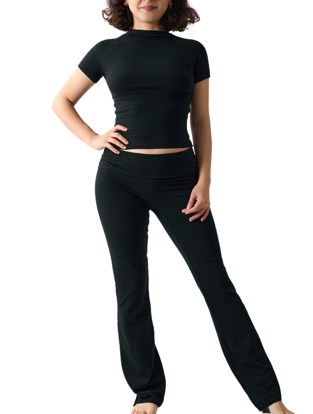 Conjunto Esencial de Ropa Cómoda Elástica