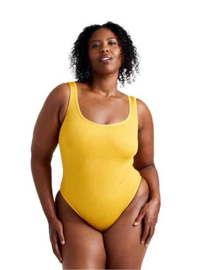 Body de canalé con escote