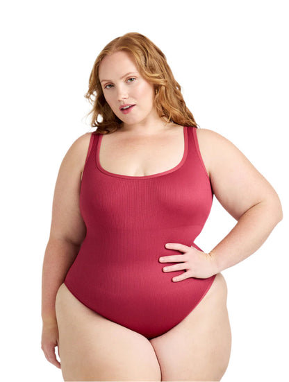 Body de canalé con escote