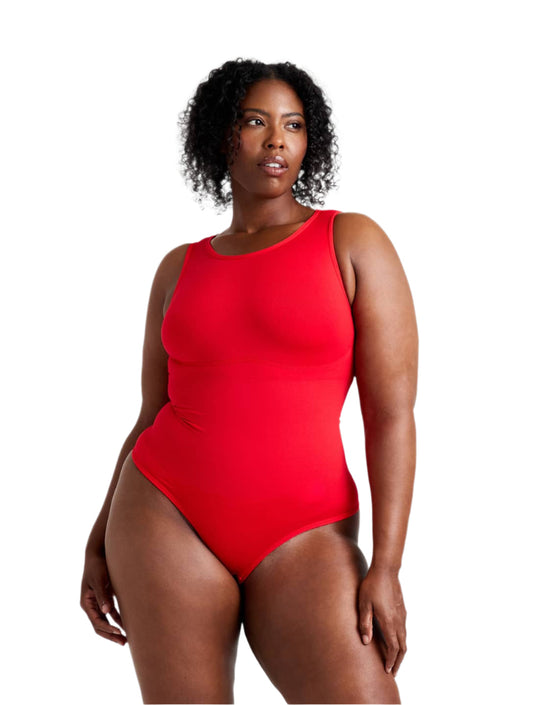 Body con tanga y escote redondo