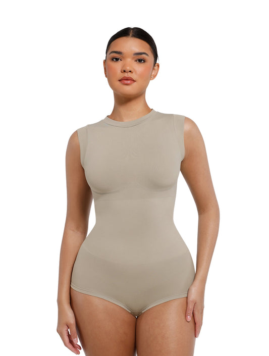 Body sin Mangas de Cuello Alto