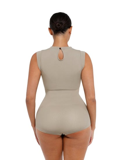 Body sin Mangas de Cuello Alto