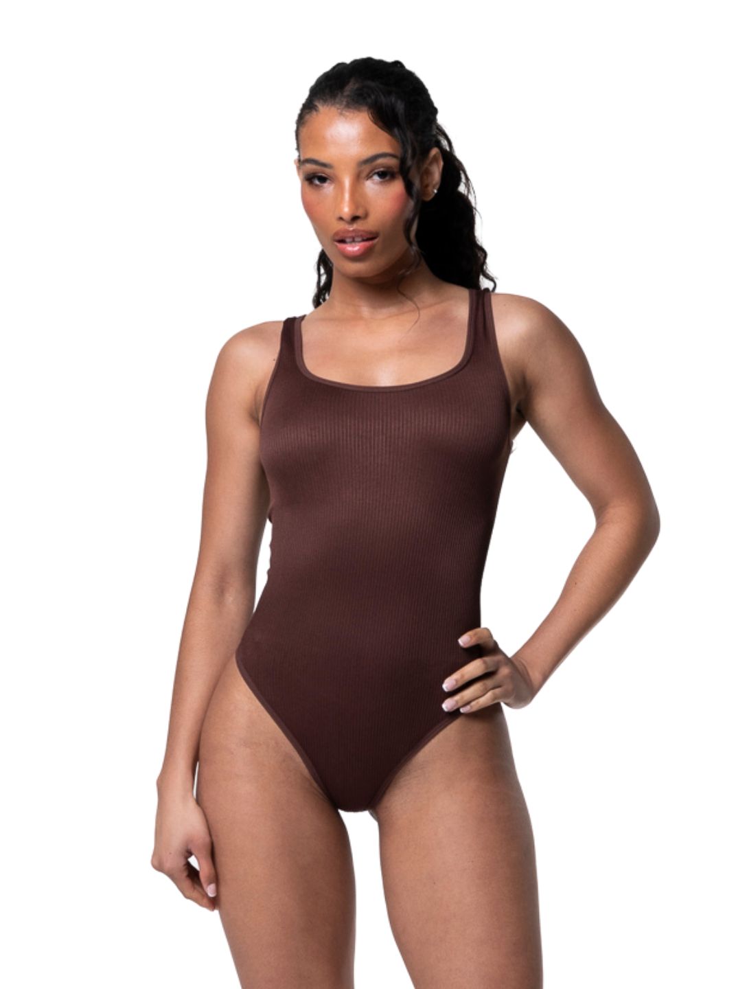 Body de canalé con escote