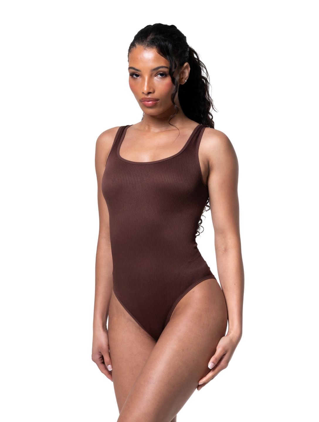 Body de canalé con escote
