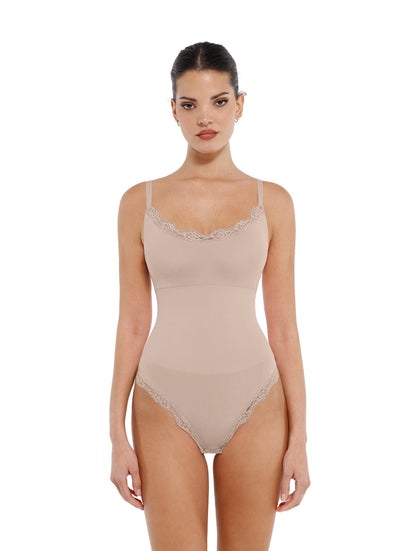Body Tanga de Encaje sin Costuras
